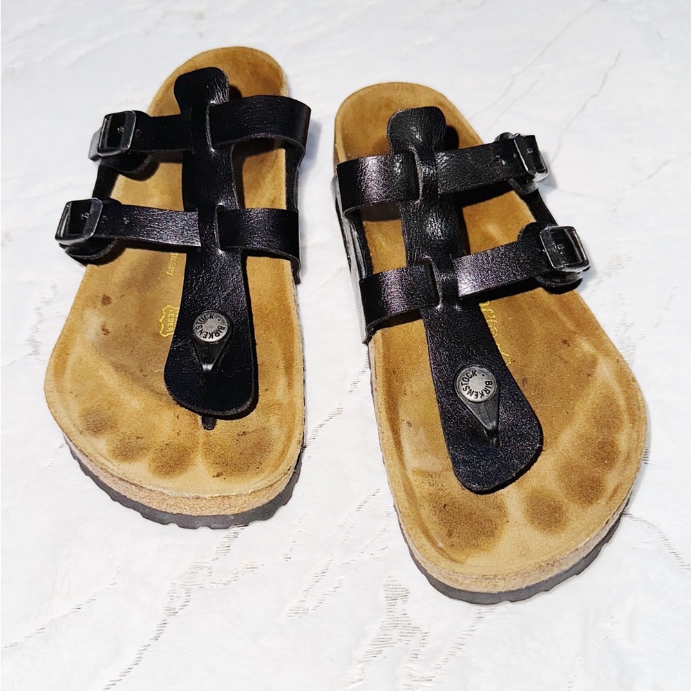 Birkenstock leather Two Buckle Scandals Size 6